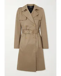 Versace Icons Doppelreihiger Trenchcoat aus Baumwollgabardine Neutral