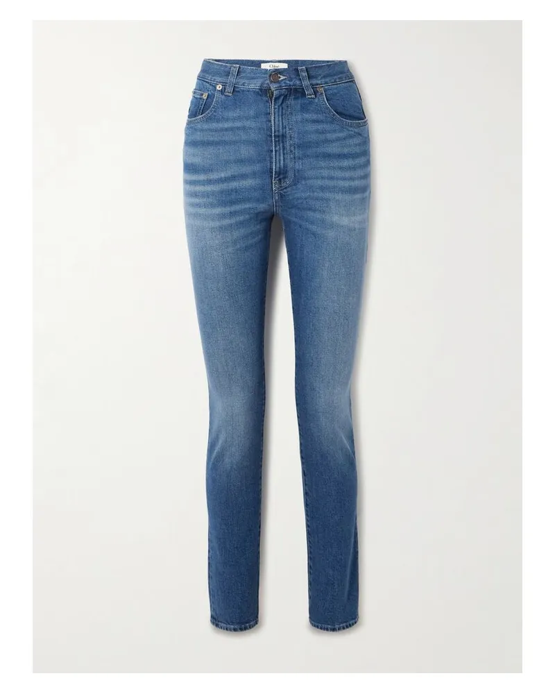 Chloé Hoch Sitzende Skinny Jeans - Blau Blau