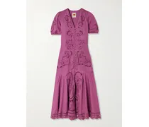 Richilieu Sateen Maxi Dress - Pink