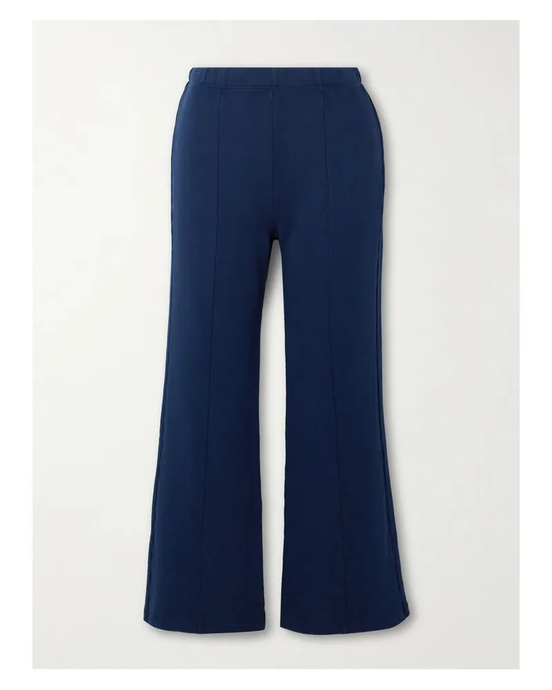 Suzie Kondi Fili Kick Verkürzte Schlaghose Aus Baumwollfrottee - Blau Blau