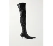 Avenue Leather Over-the-knee Boots - Black