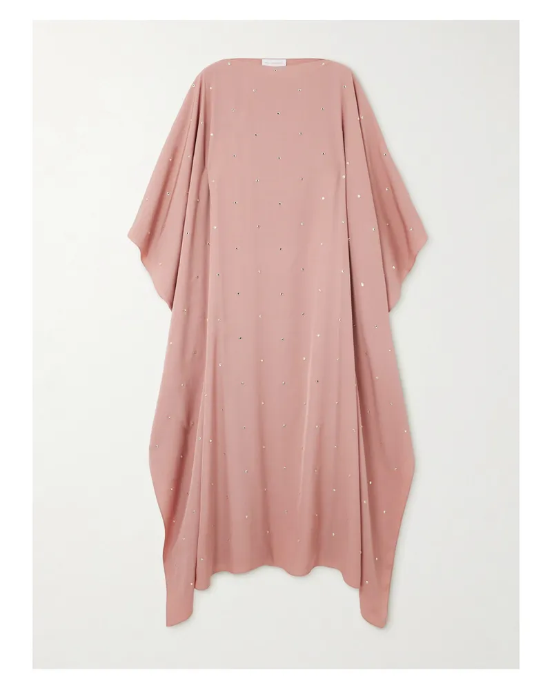 Stella McCartney Kaftan Aus Crêpe Mit Kristallen - Pink Pink