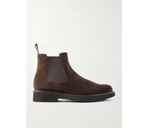 Monmouth Chelsea Boots Aus Veloursleder - Braun