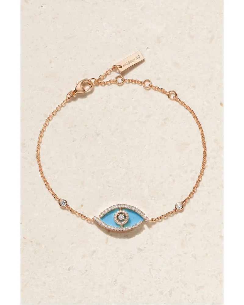 Messika Lucky Eye Armband aus 18 Karat Rosé Gold