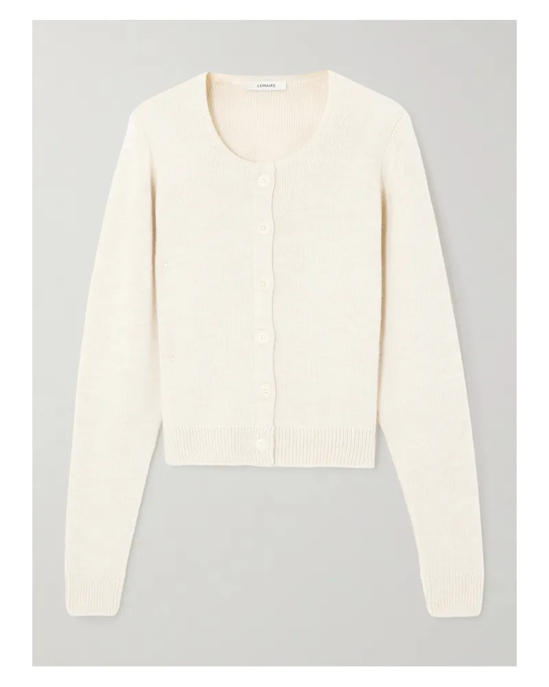 Christophe Lemaire Cardigan Aus Strick - Wollweiß Wollweiß