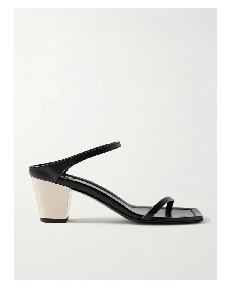 Totême The City Mules Aus Leder - Schwarz Schwarz