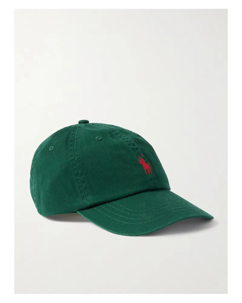 Ralph Lauren Baseballkappe Aus Baumwoll-twill Mit Stickereien - Grün Grün