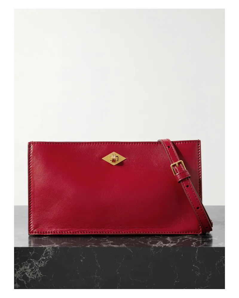 Métier Ease 22 Leather Clutch - Red Red