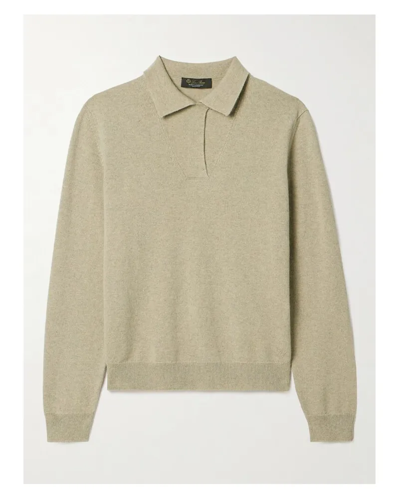 Loro Piana Pullover Aus Kaschmir Mit Polokragen - Neutral Neutral