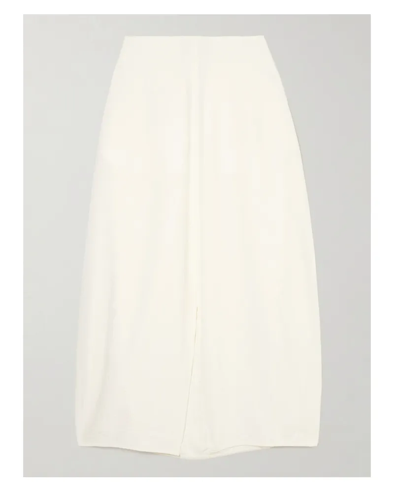 Totême Parachute Silk-blend Maxi Skirt - White White