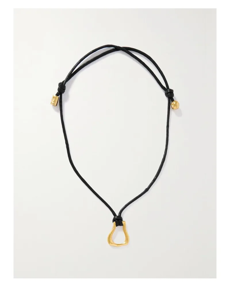 Alighieri Net Sustain The Mini Link Of Wanderlust Kordelkette Mit Vergoldeten Details Gold