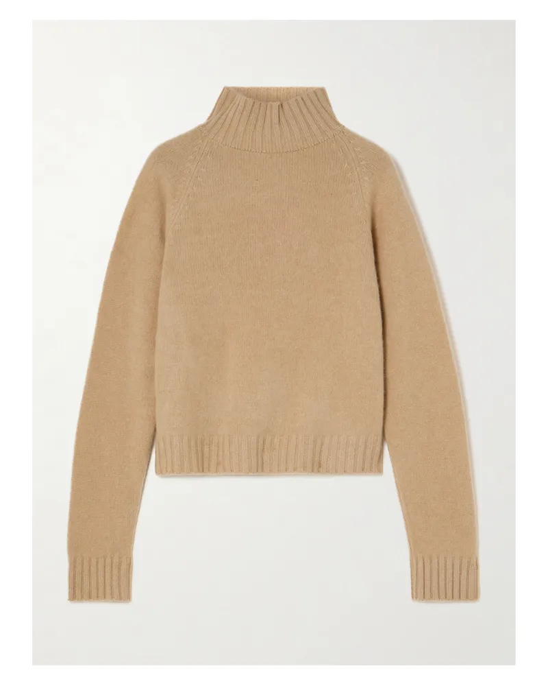 The Elder Statesman Cashmere Turtleneck Sweater - Brown Brown