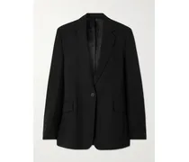 Garderob Oversized-blazer Aus Grain De Poudre Mit Recycelten Fasern - Schwarz