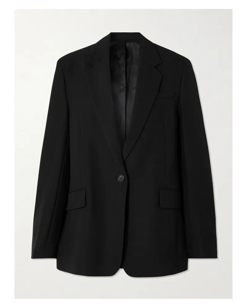 Totême Garderob Oversized-blazer Aus Grain De Poudre Mit Recycelten Fasern - Schwarz Schwarz