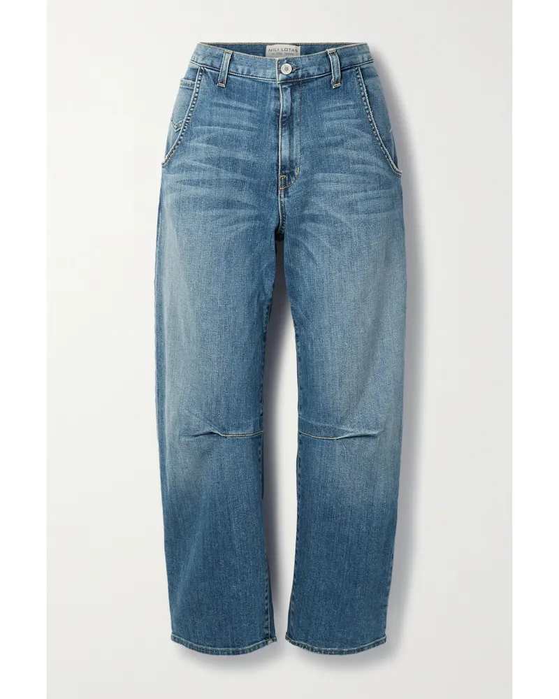 Nili Lotan Emerson High-rise Tapered Jeans - Blue Blue