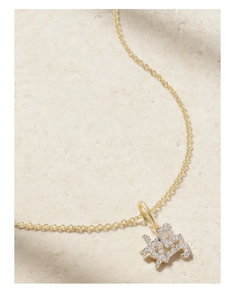 Stone & Strand Kette Aus 14 Karat Gold Mit Diamanten Gold