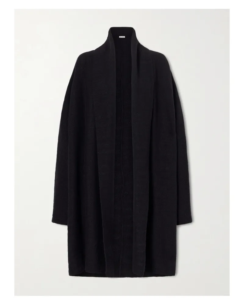 The Row Novaan Cashmere And Silk-blend Cardigan - Black Black