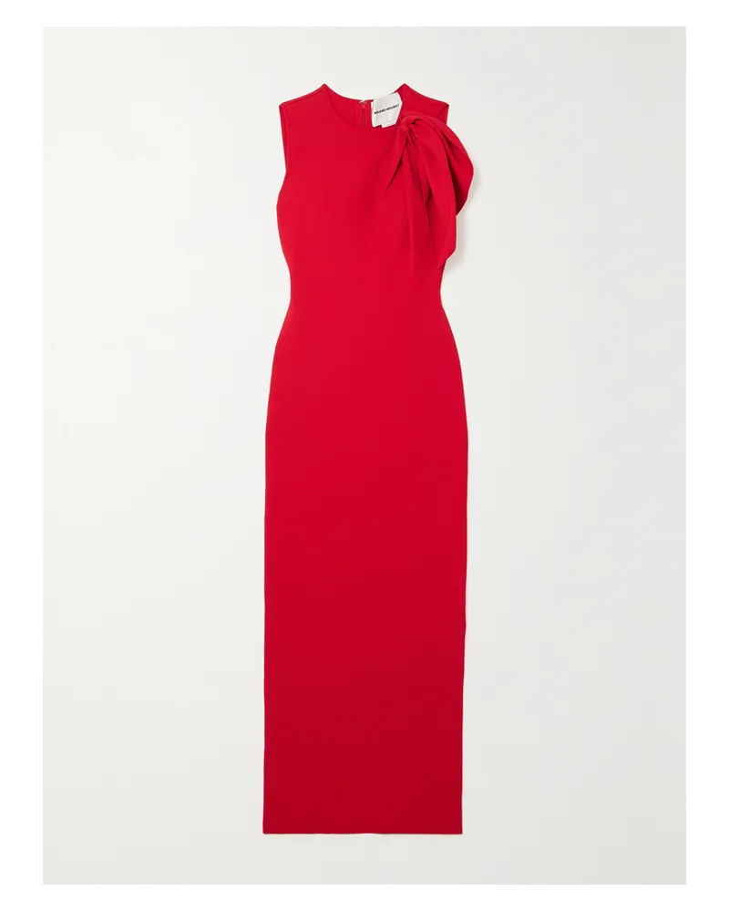 Roland Mouret Lady Maxikleid Aus Stretch-jersey Mit Knoten - Rot Rot