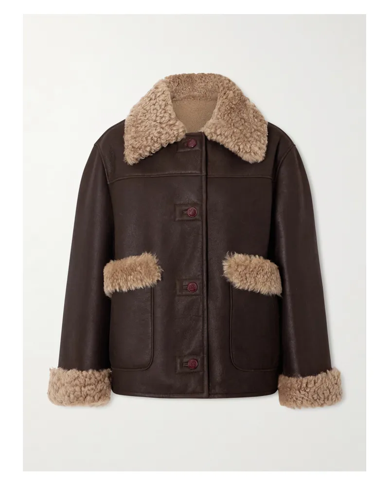 Bally Jacke Aus Shearling - Braun Braun