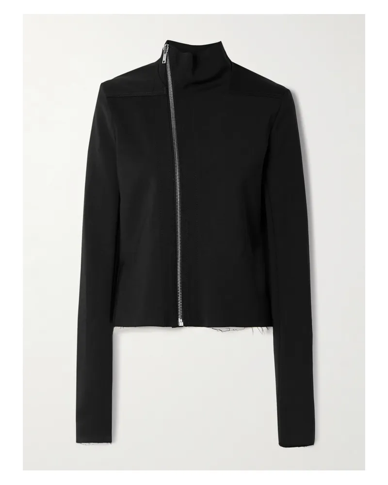 Rick Owens Gary Bikerjacke Aus Einer Wollmischung - Schwarz Schwarz