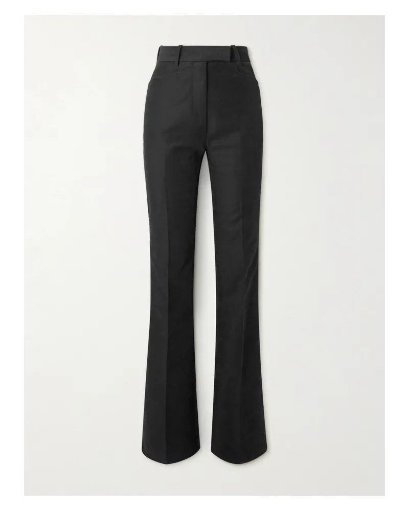 Tom Ford Hose mit Geradem Bein aus Baumwoll-moleskin Schwarz