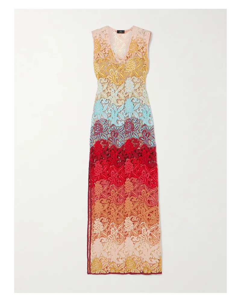 Etro Maxikleid Aus Makrameegarn - Mehrfarbig Mehrfarbig