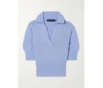 Reeve Pullover Aus Einer Baumwollmischung Mit Polokragen - Blau