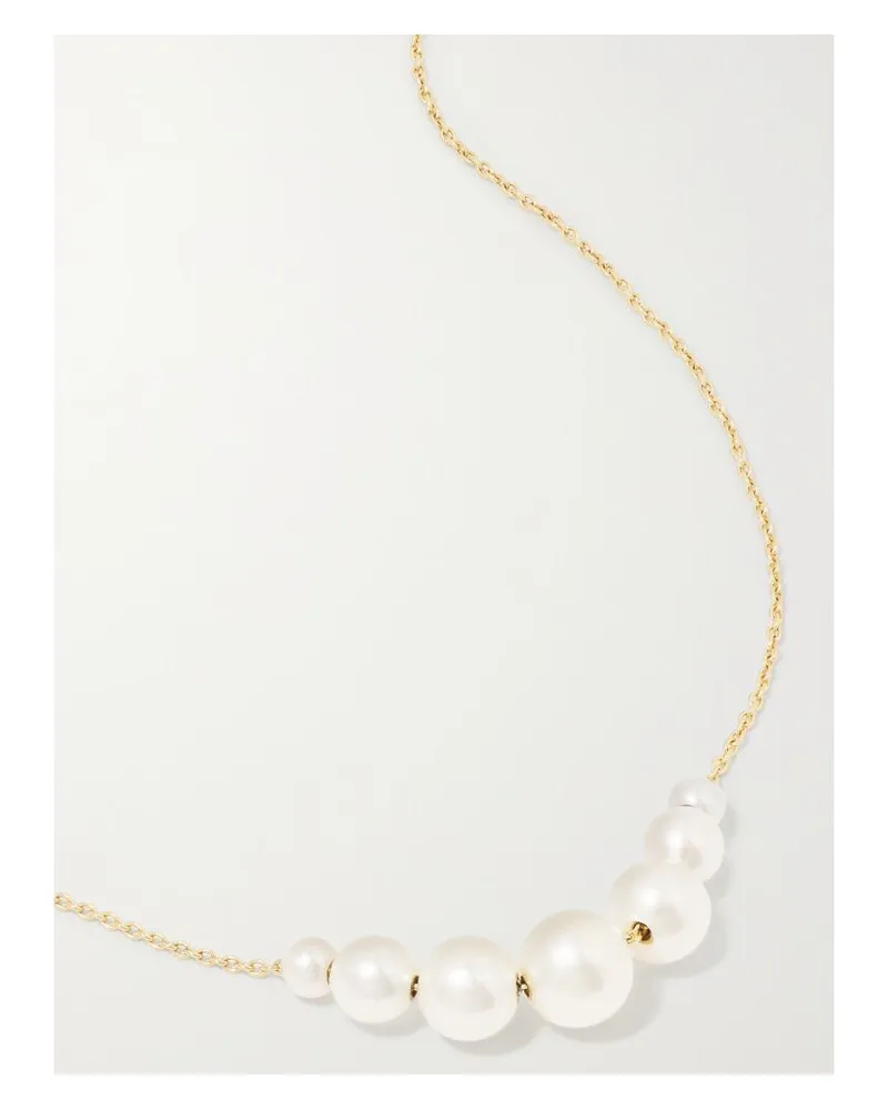 Sophie Bille Brahe Grand Orangerie De Perle Kette Aus 14 Karat Gold Mit Perlen Gold