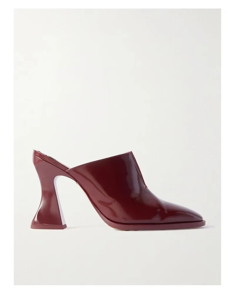 Bottega Veneta Cha-cha Mules Aus Vinyl - Burgunder Burgunder
