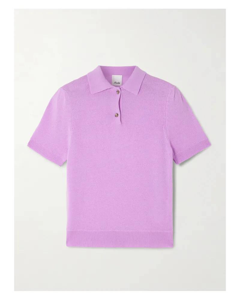 ALLUDE Kaschmirpullover Mit Polokragen - Lila Lila