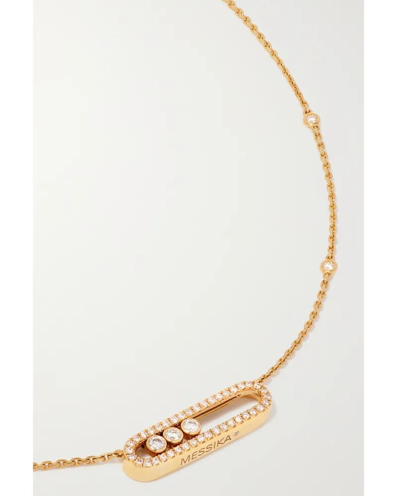 Messika Baby Move Kette Aus 18 Karat Gold Mit Diamanten Gold