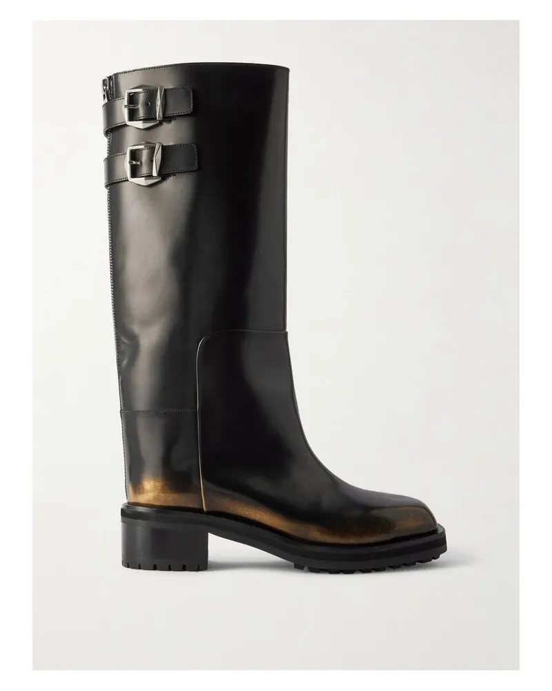 Jimmy Choo Brooklyn Stiefel Aus Leder Mit Verzierungen - Schwarz Schwarz