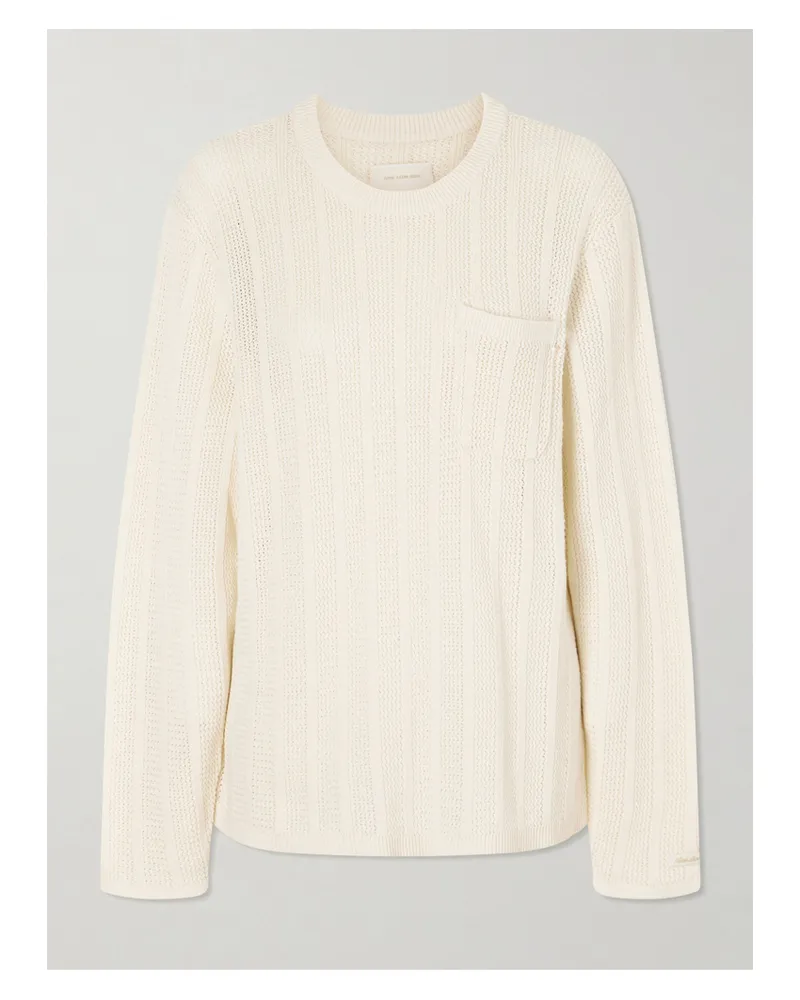 Aimé Leon Dore Open-knit Cotton Sweater - Neutrals Neutrals