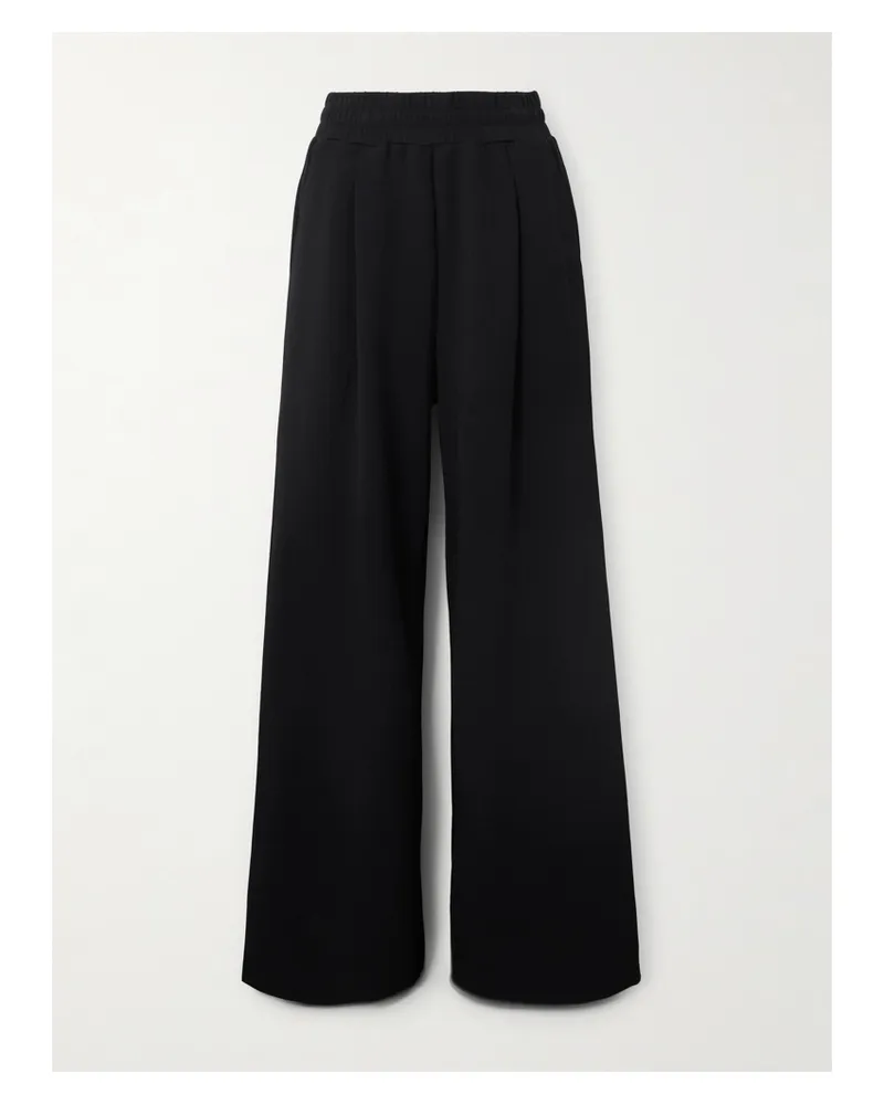 Varley The Extra Wide Leg Hose Mit Weitem Bein Und Falten Aus Doublesoft®-material - Schwarz Schwarz