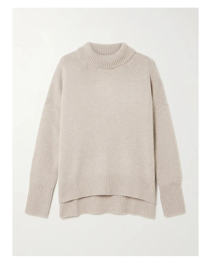 Lisa Yang Heidi Cashmere Turtleneck Sweater - Neutrals Neutrals