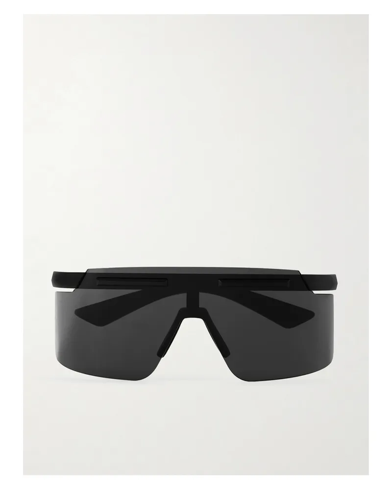 Prada Linea Rossa Square-frame Acetate Sunglasses - Black Black