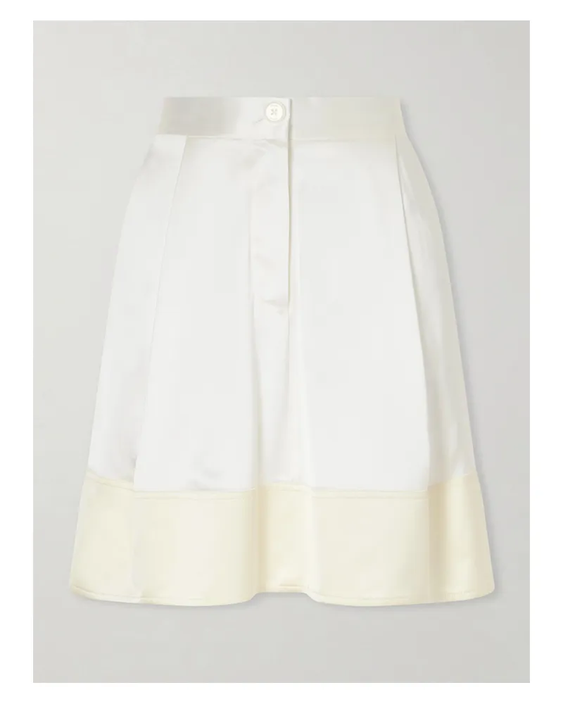 Totême Satin Mini Skirt - White White