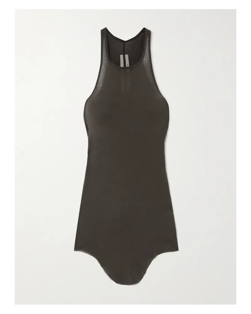 Rick Owens Tanktop Aus Baumwoll-jersey - Grau Grau