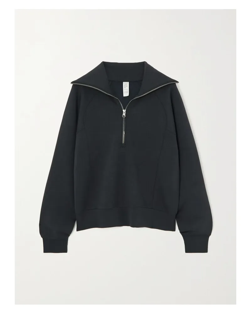 Spanx Active Airessentials Sweatshirt Aus Stretch-jersey - Schwarz Schwarz