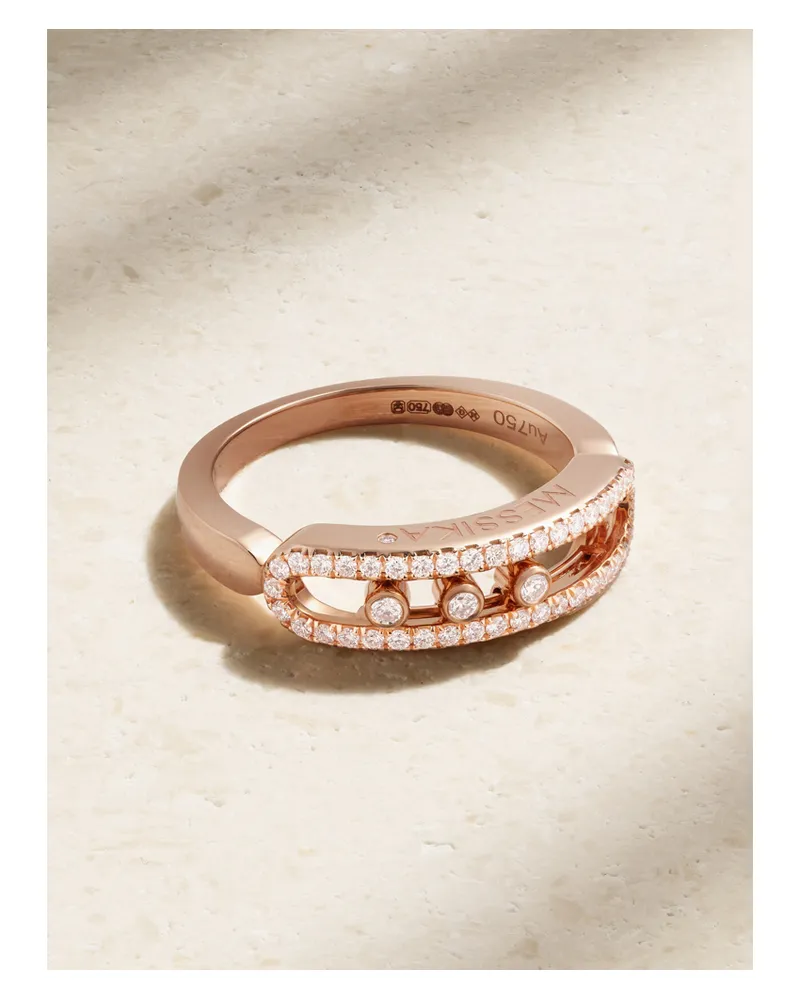 Messika Baby Move Ring Aus 18 Karat Roségold Mit Diamanten Gold