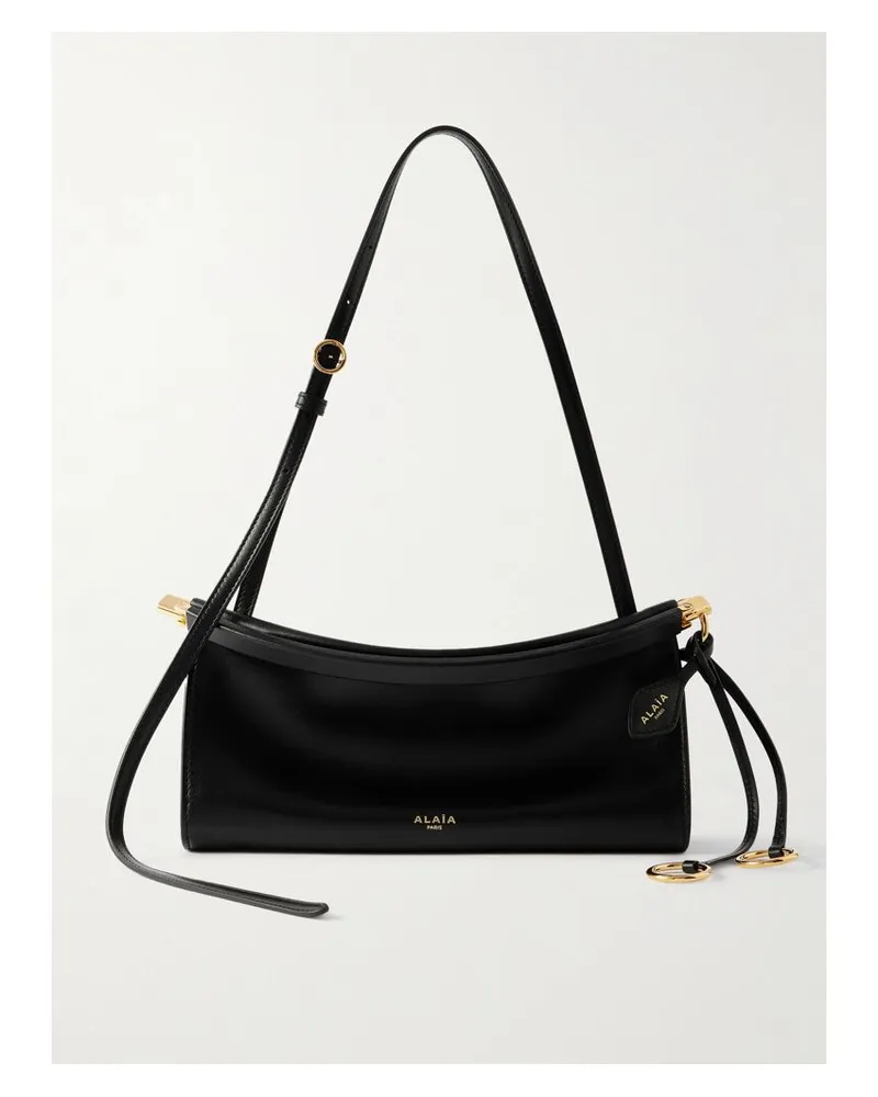 Alaïa Click E/w Kleine Schultertasche Aus Leder - Schwarz Schwarz
