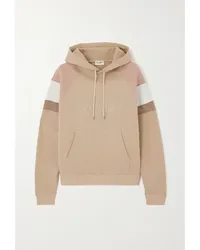 Saint Laurent Hoodie aus Gestreiftem Baumwoll-jersey Neutral