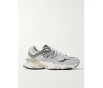 9060 Sneakers Aus Veloursleder Und Mesh Mit Nubuklederbesätzen - Grau