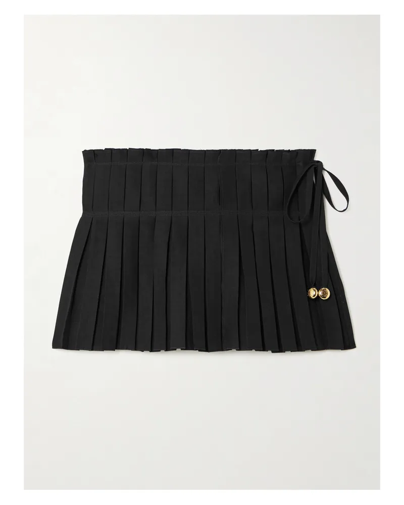 Loewe Paula's Ibiza Skort Aus Webstoff Mit Falten Und Verzierungen - Schwarz Schwarz