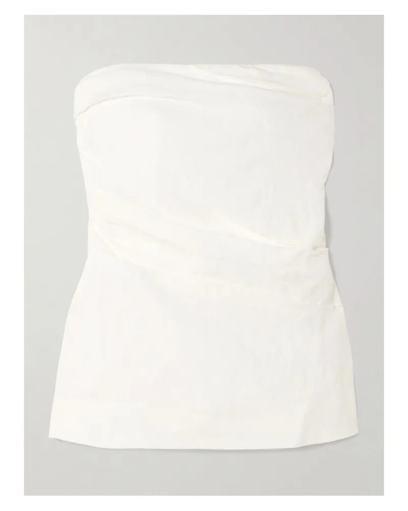 TOVE Izel Bustier Aus Leinen - Wollweiß Wollweiß