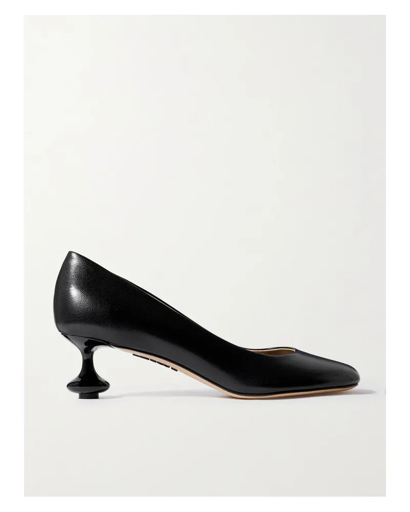 Loewe Toy Pumps Aus Leder - Schwarz Schwarz