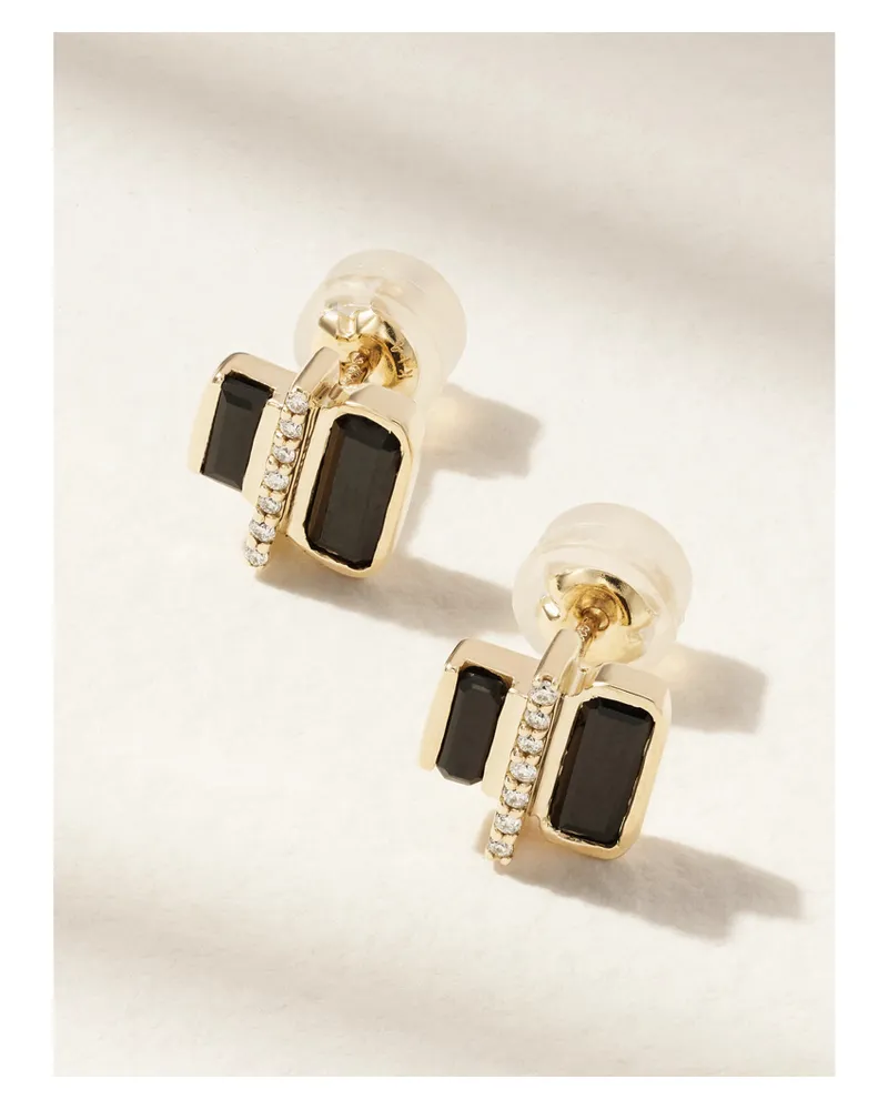 Melissa Joy Manning Cityscape Ohrstecker Aus Recyceltem 14 Karat Gold Mit Spinellen Und Diamanten Gold