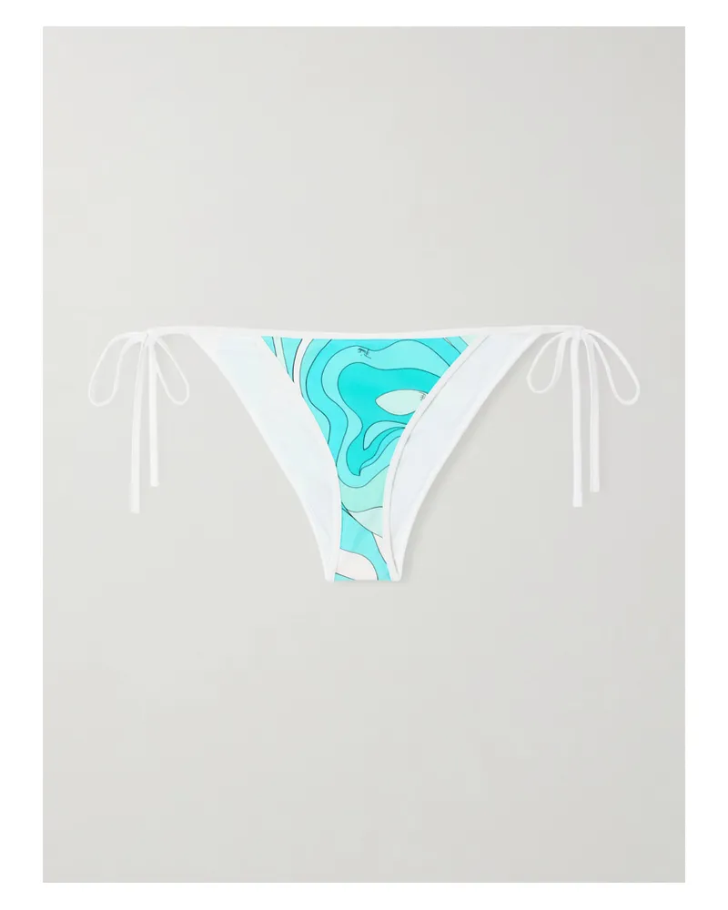 Emilio Pucci Bedrucktes Bikini-höschen - Blau Blau