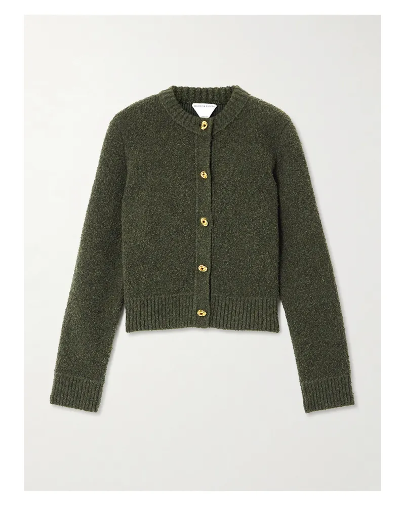 Bottega Veneta Bouclé Cardigan - Green Green