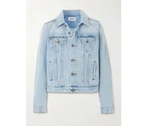 Jeansjacke aus Acid-washed-denim